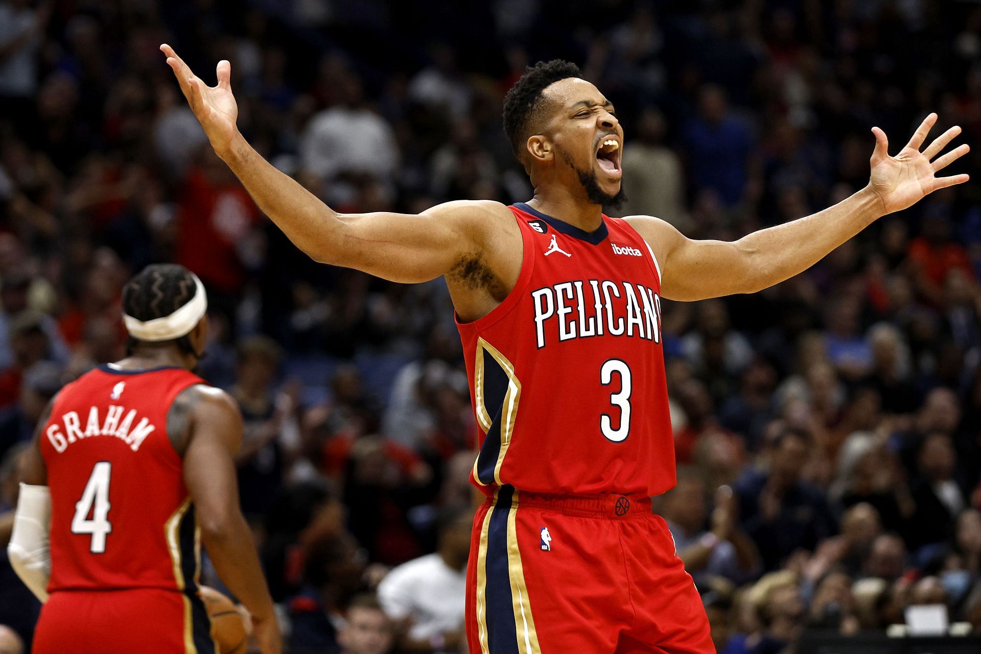 New Orleans Pelicans guard CJ McCollum
